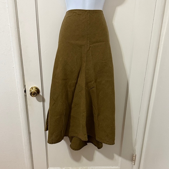 Eileen Fisher Dresses & Skirts - Eileen Fisher Olive Green Midi Skirt